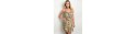 TAUPE FLORAL PRINT DRESS