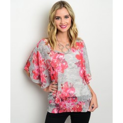 CORAL GRAY TOP