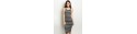 GRAY BLACK RIBBED DRESS