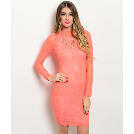 NEON ORANGE DRESS