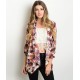 CREAM RUST PURPLE KIMONO