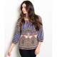 ROYAL TAN MULTICOLOR TOP