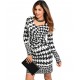 IVORY BLACK DRESS