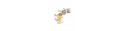 GOLD SILVER PEARL EARRRING