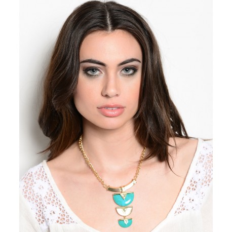 GOLD TURQUOISE NECKLACE